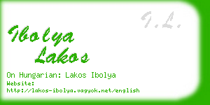 ibolya lakos business card